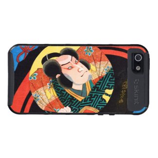 Image of kabuki actor on folding fan Utagawa ukiyo Cover For iPhone 5