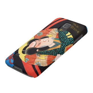 Image of kabuki actor on folding fan Utagawa ukiyo Case For Galaxy S5