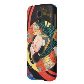 Image of kabuki actor on folding fan Utagawa ukiyo Case For Galaxy S5