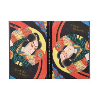 Image of kabuki actor on folding fan Utagawa ukiyo iPad Mini Covers