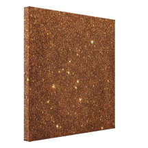 Image of trendy copper Glitter Gallery Wrap Canvas