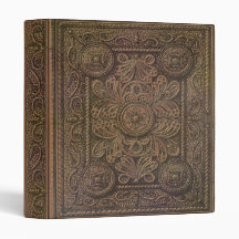 Image of Vintage Decorative Book Cover 3 Ring Binder