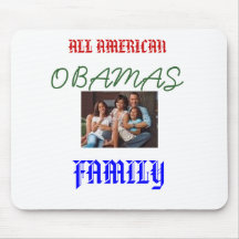 imágenes, TODO EL AMERICANO, OBAMAS, FAMILIA Tapetes De Ratón