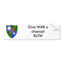 images[6], Give WAR a chance!RLTW bumper stickers