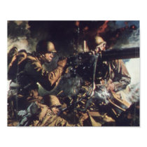 Images of Courage Men on Battlefield Posters