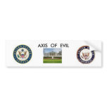 images, pics, wh,      AXIS OF EVIL Bumper Sticker