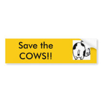 images, Save the COWS!! bumper stickers