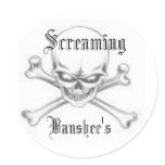 images, Screaming, Banshee's Round Stickers