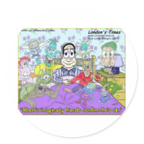 Imaginary Friends Funny Gifts, Tees, Mugs & Cards stickers