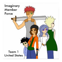 ImaginaryMemberForce Team 1 United States Poster posters