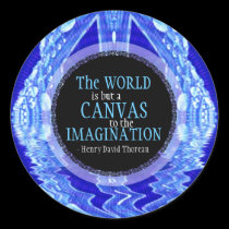 Imagination Canvas Quote Custom Art Sticker stickers
