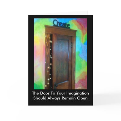 Imagination Note Card by Victoreeah