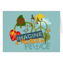 Imagine a World in Peace Card