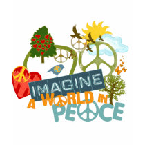 Imagine a World in Peace t-shirts