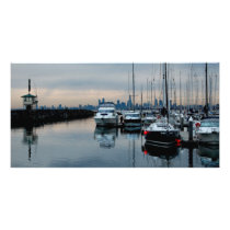 Imagine at Brighton Harbour Custom Photo Card
