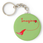 "Imagine"---John Gifts Keychain