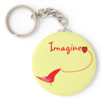 "Imagine"---John Gifts Keychain