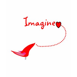 Imagine Birds/Hearts Design shirt
