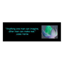 Imagine Jules Verne Quote, Bookmark business cards