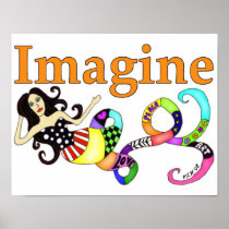 Imagine Mermaid Art Print
