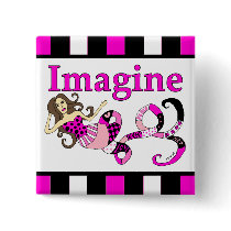 Imagine Mermaid Pink Edition Square