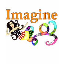 Imagine Mermaid T-Shirt by Victoreeah Imagine Mermaid T-Shirt