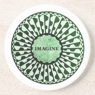 Imagine Mosaic, Strawberry Fields, Central Park 02 Drink Coaster