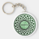 Imagine Mosaic, Strawberry Fields, Central Park 02 Keychain