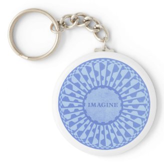 Imagine Mosaic, Strawberry Fields, Central Park 06 Keychains