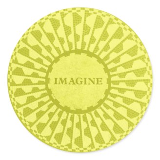 Imagine Mosaic, Strawberry Fields, Central Park 07 Sticker