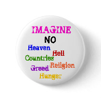 IMAGINE, NO, Heaven, Hell, Countries, Religion,... buttons