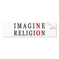 Imagine No Religion bumper stickers