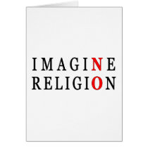 Imagine No Religion Greeting Card