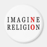 Imagine No Religion Fridge Magnet
