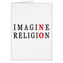 Imagine No Religion Greeting Card