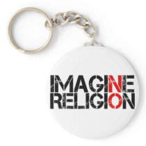 Imagine No Religion Key Chains