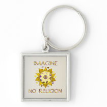 Imagine No Religion Key Chain