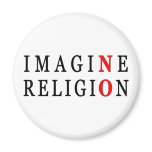 Imagine No Religion Fridge Magnet
