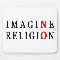 Imagine No Religion Mouse Pads