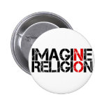 Imagine No Religion Pinback Buttons