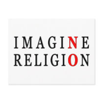 Imagine No Religion Postcard