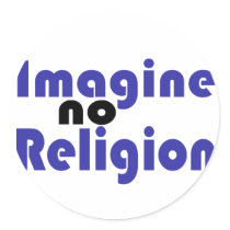 Imagine no Religion stickers