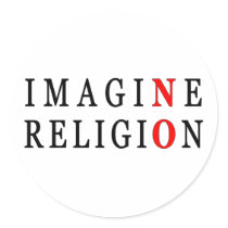 Imagine No Religion Sticker