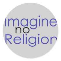 Imagine no Religion stickers