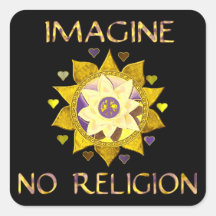 Imagine No Religion Stickers