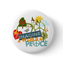 Imagine Peace Abtract Art buttons