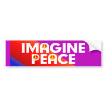 imagine peace bumper stickers