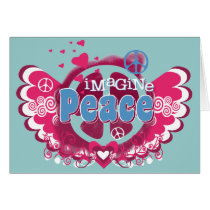 Imagine Peace Card