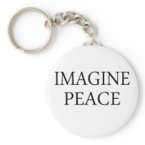 Imagine Peace Keychain