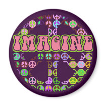 Imagine Peace Fridge Magnet